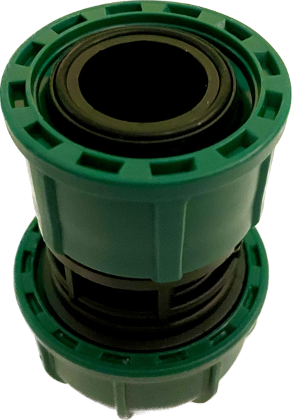 Anschlussverschraubung PE-Rohr x 1" IG, Klemmverbinder (PN10)
